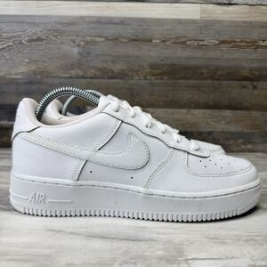 Nike Air Force 1 Low White Athletic Lifestyle Shoes 314192-117 Size 7 Youth